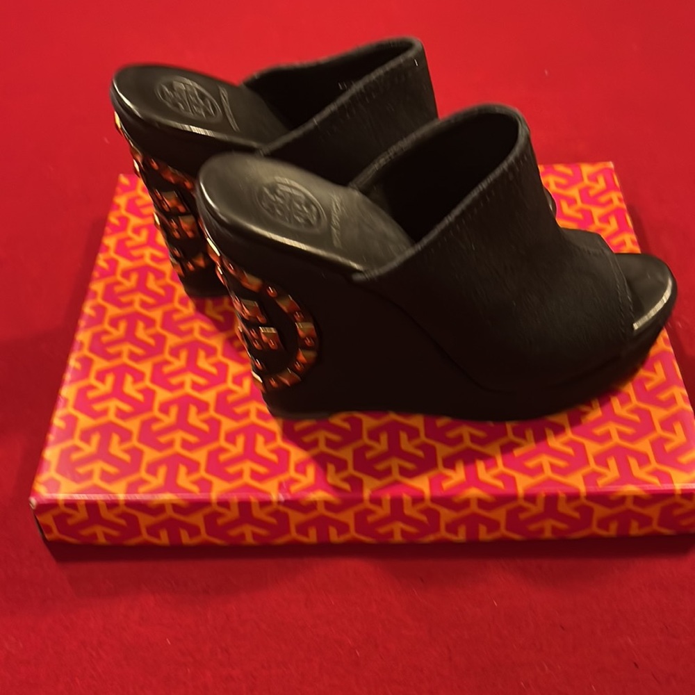 Tory Burch Black Wedges - Picture 3 of 3